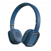Ministry of Sound Audio On Plus Wireless Bluetooth On-Ear Foldable Headphones with Microphone (blue)