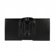 Telone Viva Hard Case Size 13 - кожен калъф с щипка за колан за мобилни телефони (черен) 2