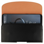 Telone Viva Hard Case Size 13 - кожен калъф с щипка за колан за мобилни телефони (черен) 4