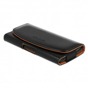 Telone Viva Hard Case Size 13 - кожен калъф с щипка за колан за мобилни телефони (черен) 6