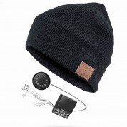 4smarts Basic Beanie Bluetooth Headset - шапка с вградени безжични слушалки и мобилни устройства (черен)