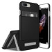 Verus Simpli Leather Case - кожен кейс с поставка и джоб за кредитна карта за iPhone 8 Plus, iPhone 7 Plus (черен) 1