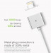 WSKEN Magnetic X-cable Cable - кабел с магнитен конектор за Apple продукти с Lightning (сребрист) 6