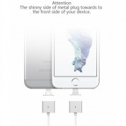 WSKEN Magnetic X-cable Cable - кабел с магнитен конектор за Apple продукти с Lightning (сребрист) 4