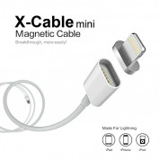 WSKEN Magnetic X-cable Cable - кабел с 2 магнитни конектори за Apple продукти с Lightning (сребрист) 2
