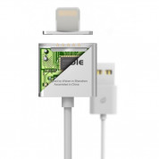 WSKEN Magnetic X-cable Cable - кабел с 2 магнитни конектори за Apple продукти с Lightning (сребрист) 1