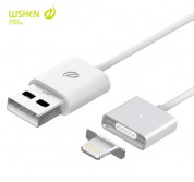 WSKEN Magnetic X-cable Cable - кабел с 2 магнитни конектори за Apple продукти с Lightning (сребрист) 6