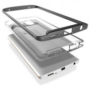 Verus Crystal Bumper Case - хибриден удароустойчив кейс за LG V10 (сив-прозрачен) 2