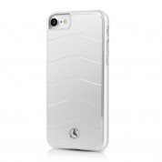 Mercedes-Benz Aluminium Hard Case - дизайнерски алуминиев кейс за iPhone SE (2022), iPhone SE (2020), iPhone 8, iPhone 7 (сребрист)
