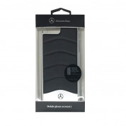 Mercedes-Benz Genuine Leather Hard Case - дизайнерски кожен кейс за iPhone 8 Plus, iPhone 7 Plus, iPhone 6S/6 Plus (черен-сребрист) 3