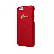 Guess Scarlett Hard Case - дизайнерски хибриден кейс за iPhone SE (2022), iPhone SE (2020), iPhone 8, iPhone 7 (червен)
