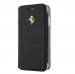 Ferrari Genuine Leather Booktype Case - кожен калъф (естествена кожа), тип портфейл за iPhone 8, iPhone 7 (черен) 1