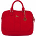 Guess Scarlett Bag - луксозна дизайнерска чанта с дръжки и презрамка за преносими компютри до 13.3 инча (червена) 3