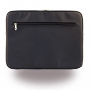 Guess Saffiano Notebook Sleeve - дизайнерски луксозен кожен калъф за преносими компютри до 15 инча (черен) 3
