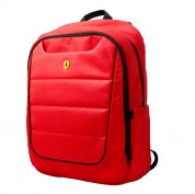 Ferrari Scuderia Backpack - дизайнерска водоустойчива ергономична раница за преносими компютри до 15.6 инча (червена)