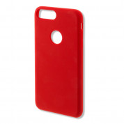 4smarts Cupertino Silicone Case - тънък силиконов (TPU) калъф за iPhone 7 Plus (червен)