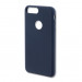 4smarts Cupertino Silicone Case - тънък силиконов (TPU) калъф за iPhone 7 Plus (тъмносин) 1
