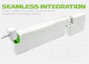 Lenmar ChugPlug 45W/65W 4000mAh - външна батерия 4000mAh за Apple Macbook (бял) 5