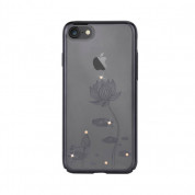 Devia Crystal Lotus Case - поликрабонатов кейс за iPhone 8, iPhone 7 (с кристали Сваровски) (черен) 1