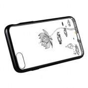 Devia Crystal Lotus Case - поликрабонатов кейс за iPhone 8 Plus, iPhone 7 Plus (с кристали Сваровски) (черен) 9