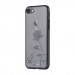 Devia Crystal Lotus Case - поликрабонатов кейс за iPhone 8 Plus, iPhone 7 Plus (с кристали Сваровски) (черен) 1