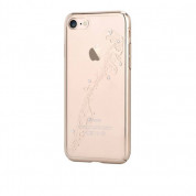 Devia Crystal Papillon Case - поликрабонатов кейс за iPhone 8, iPhone 7 (с кристали Сваровски) (златист)