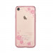 Devia Crystal Joyous Case - поликрабонатов кейс за iPhone 8, iPhone 7 (с кристали Сваровски) (с розови цветя) 2