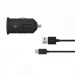 Just Wireless CC Dual microUSB Car Charger 2.1A - зарядно за кола с два USB изхода и microUSB кабел за смартфони 1