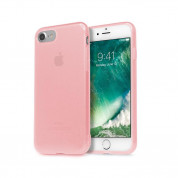Torrii BonJelly Case - силиконов (TPU) калъф и калено стъкло за iPhone 8, iPhone 7 (розов-прозрачен)