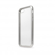 Torrii ChromeJelly Case - хибриден кейс с калено стъкло за iPhone SE (2022), iPhone SE (2020), iPhone 8, iPhone 7 (прозрачен-сребрист) 1