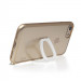 Torrii ChromeJelly Case - хибриден кейс с калено стъкло за iPhone SE (2022), iPhone SE (2020), iPhone 8, iPhone 7 (прозрачен-златист) 3