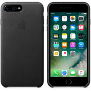 Apple iPhone Leather Case - оригинален кожен кейс (естествена кожа) за iPhone 8 Plus, iPhone 7 Plus (черен) 3