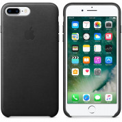 Apple iPhone Leather Case - оригинален кожен кейс (естествена кожа) за iPhone 8 Plus, iPhone 7 Plus (черен) 5
