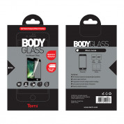 Torrii BodyGlass Curved - калено стъклено защитно покритие 0.25мм. с извити ръбове за целия дисплея на iPhone 8 Plus, iPhone 7 Plus (прозрачен-черен) 1