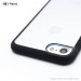 iPaint Matte Frame Case - дизайнерски поликарбонатов кейс с TPU рамка за iPhone SE (2022), iPhone SE (2020), iPhone 8, iPhone 7 (черен-прозрачен) 4