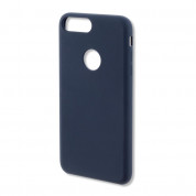 4smarts Cupertino Silicone Case - тънък силиконов (TPU) калъф за iPhone 8, iPhone 7 (тъмносин)