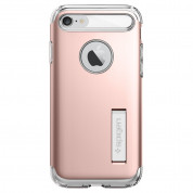 Spigen Slim Armor Case - хибриден кейс с поставка и най-висока степен на защита за iPhone 8, iPhone 7 (розово злато) 9