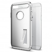 Spigen Slim Armor Case - хибриден кейс с поставка и най-висока степен на защита за iPhone 8, iPhone 7 (сребрист) 9