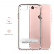 Spigen Crystal Hybrid Case - хибриден кейс с поставка и висока степен на защита за iPhone 8, iPhone 7 (роз. злато-прозрачен) 2