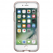 Spigen Crystal Hybrid Case - хибриден кейс с поставка и висока степен на защита за iPhone 8, iPhone 7 (роз. злато-прозрачен) 11