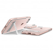 Spigen Crystal Hybrid Case - хибриден кейс с поставка и висока степен на защита за iPhone 8, iPhone 7 (роз. злато-прозрачен) 8