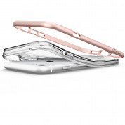 Spigen Crystal Hybrid Case - хибриден кейс с поставка и висока степен на защита за iPhone 8, iPhone 7 (роз. злато-прозрачен) 12
