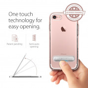 Spigen Crystal Hybrid Case - хибриден кейс с поставка и висока степен на защита за iPhone 8, iPhone 7 (роз. злато-прозрачен) 4