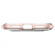 Spigen Crystal Hybrid Case - хибриден кейс с поставка и висока степен на защита за iPhone 8, iPhone 7 (роз. злато-прозрачен) 13