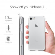 Spigen Liquid Crystal Case - тънък силиконов (TPU) калъф за iPhone SE (2022), iPhone SE (2020), iPhone 8, iPhone 7 (прозрачен) 2