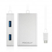 Macally 3.1 USB-C to USB A Hub - USB хъб с 4 USB изхода за устройства с USB-C