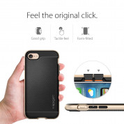 Spigen Neo Hybrid Case - хибриден кейс с висока степен на защита за iPhone 8, iPhone 7 (черен-златист) 7