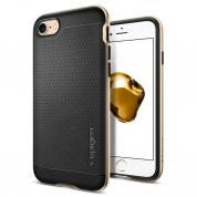 Spigen Neo Hybrid Case - хибриден кейс с висока степен на защита за iPhone 8, iPhone 7 (черен-златист)
