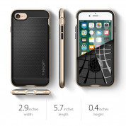 Spigen Neo Hybrid Case - хибриден кейс с висока степен на защита за iPhone 8, iPhone 7 (черен-златист) 8
