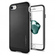 Spigen Neo Hybrid Case - хибриден кейс с висока степен на защита за iPhone 8, iPhone 7 (черен-сребрист)